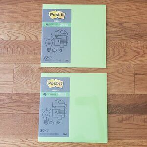 2 for $30 | Neon Green Post-it Notes BIG Pad 11x11 -- SET of 2 Packs | SEALED
